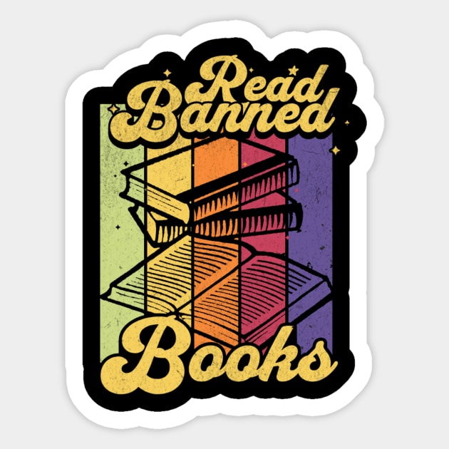 I read banned books Sticker by Banned Books Club